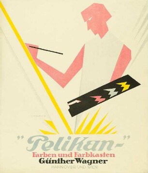 "Pelikan -" Farben und Farbkasten Günther Wagner
