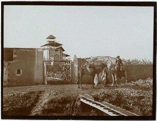 Guyots [?] Landhaus in suwes Eingang [suez]