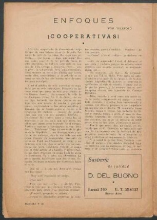 Enfoques por Telefoto : ¡ Cooperativas !
