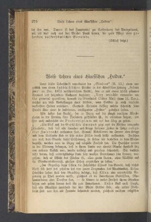 Weise Lehren eines chinesischen ,,Heiden"
