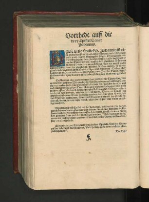 Vorrhede auff die drey Epistel Sanct Johannis.
