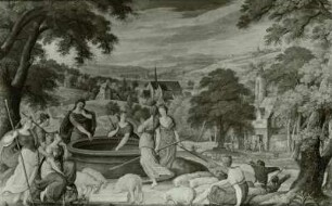 Moses mit den Töchtern Jethros am Brunnen