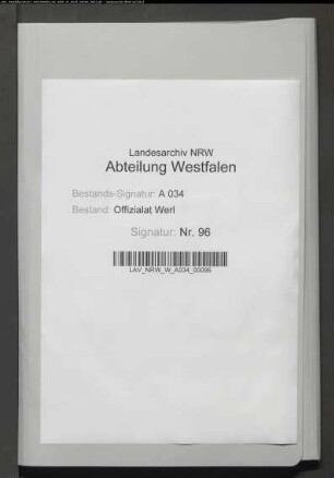 Protocollum obligationum ex contractuum des Gogerichts Attendorn