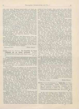 42-43 [Rezension] Strack, Hermann L., Aboda Zara, der Misnatraktat „Götzendienst“. 2., neubearb. Aufl