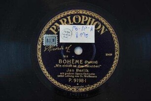 Bohéme : "Wie eiskalt ist dies Händchen" / (Puccini)