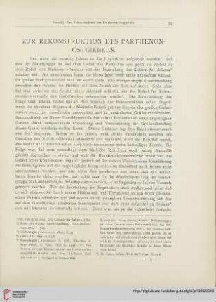 21: Zur Rekonstruktion des Parthenon-Ostgiebels