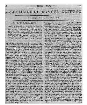 Schick, M. J.: Über das reichsständische Instanzen-Recht, deren unerlaubte Vervielfältigung und insbesondere von der sogenannten Cabinets-Instanz. Gießen, Darmstadt: Heyer 1802