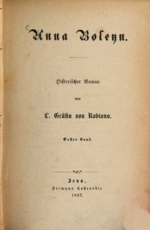 Anna Boleyn : Historischer Roman, 1