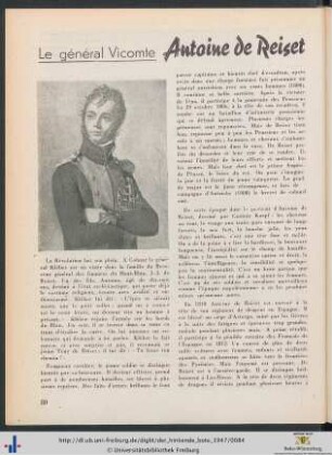 Le général Vicomte Antoine de Reiset.