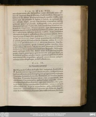 Cap. IX. De Vincentio Lirinensi.