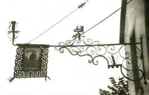 Wirtshausschild "Zum Hirsch". S.a. 7006