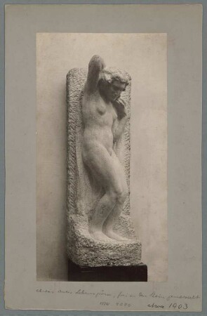 Dekorative Figur, 1902/07, Muschelkalk