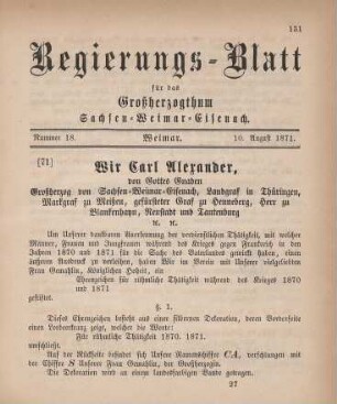Nr. 18 : 10. August 1871