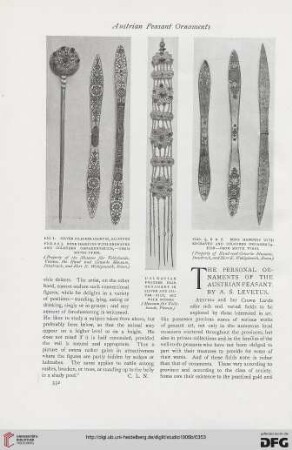 38: The personal ornaments of the Austrian peasant