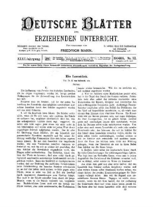 Ein Lesestück : (Schluss)