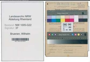 Entnazifizierung Wilhelm Bruenen , geb. 13.09.1914 (Kaufm.Angestellter)