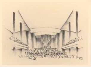 Kongresszentrum Heidelberg Neubau: Perspektivische Ansicht Orgel