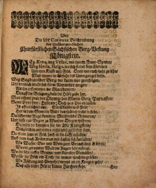 Die Chur-Sächsische Vestung Königstein
