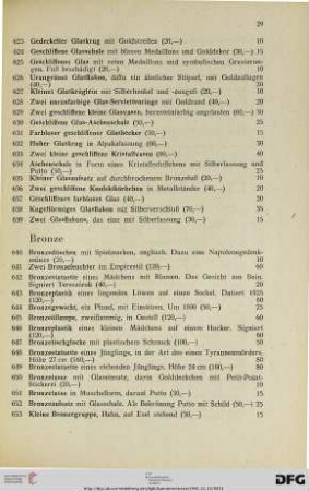 Bronze (Nr. 640-660)