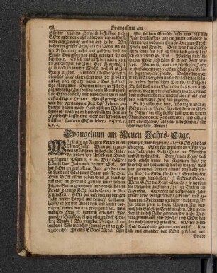 Evangelium am Neuen Jahrs-Tage.