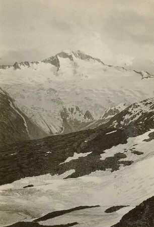Österreich. Hohe Tauern, Hochalmspitze (3360) m und Ankogel, von den Schwarzhornseen gesehen
