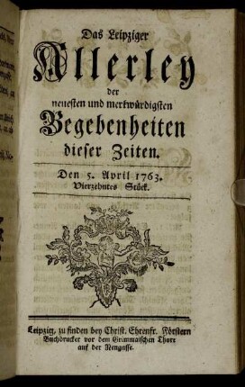 Den 5. April 1763. Vierzehntes Stück.