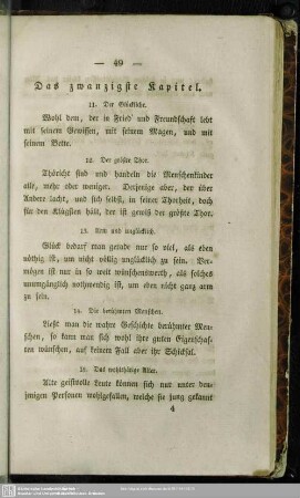 Das zwanzigste Kapitel