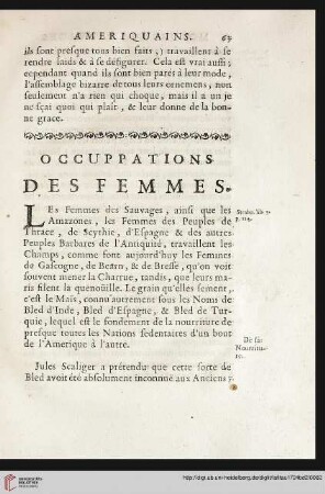 Occuppations des femmes