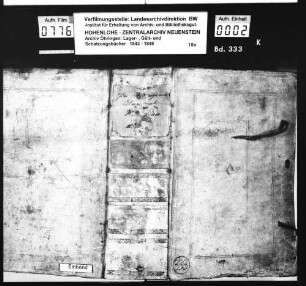 Lager-, Gült- und Schatzungsbuch über Künzelsau, angelegt durch Fischer, ehemaliger Stadtschultheiß zu Künzelsau (Bd. 3).