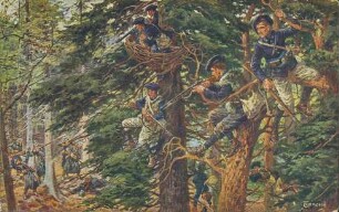 Kampf mit französischen Alpenjägern in den Vogesen [R]