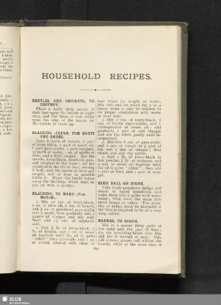 Household recipes