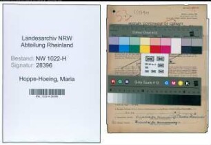 Entnazifizierung Maria Hoppe-Hoeing , geb. 16.06.1895 (Gastwirtin)