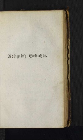 Religiöse Gedichte.