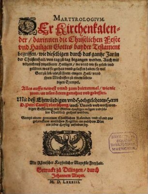 Martyrologium