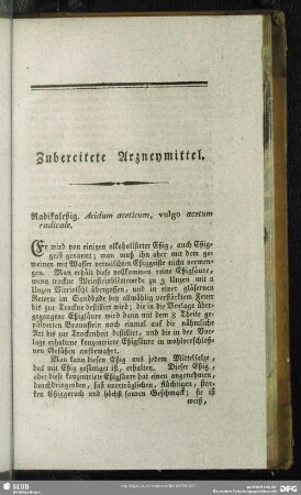 Zubereitete Arzneymittel