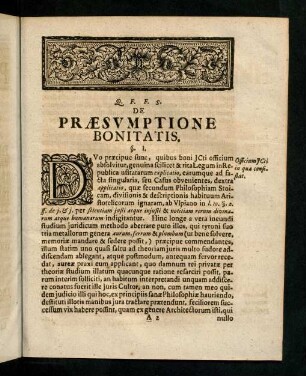 3-40, De Praesumptione Bonitatis