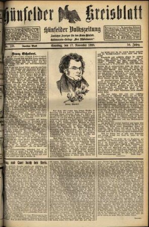 Zweite Ausgabe vom Samstag, den 17. November 1928.