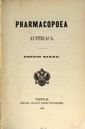 Pharmacopoea Austriaca