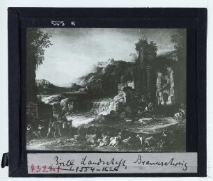 Bril, Landschaft mit Wasserfall (Braunschweig HAUM GG60)