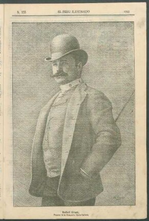 [Retrato de] Rafael Grani, Director de la Compañía Opera-Italiana.