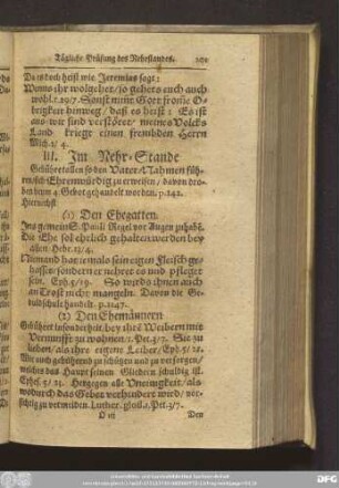 III. Im Nehr-Stande.