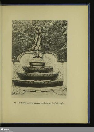 Der Neptunbrunnen im französischen Garten von Gottfried Knöffler