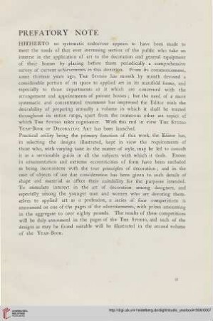 Prefatory Note