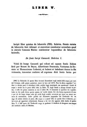 Rubrica I. - Rubrica XX.
