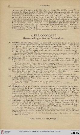 Astronomie (Nr. 203 - 302)