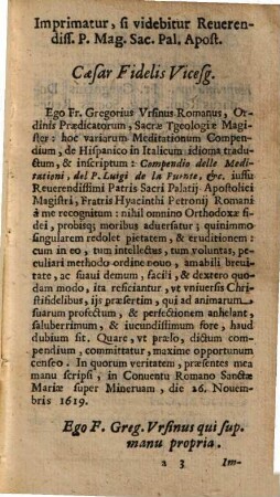 Compendio Delle Meditationi