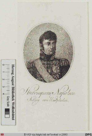 Bildnis Jérôme (Bonaparte), 1807-13 König von Westfalen