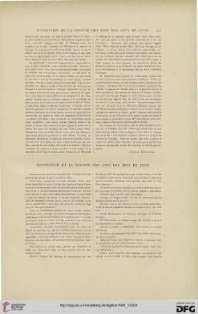 7: Exposition de la Société des Amis des Arts de Lyon