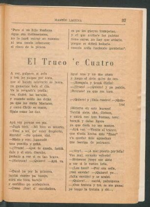 El truco á cuatro