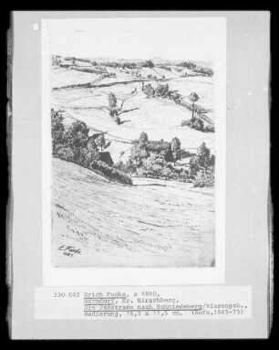 Die Paßstraße nach Schmiedeberg/ Riesengebirge